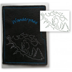 Stickserie - Hiking Wandern Line Art 7